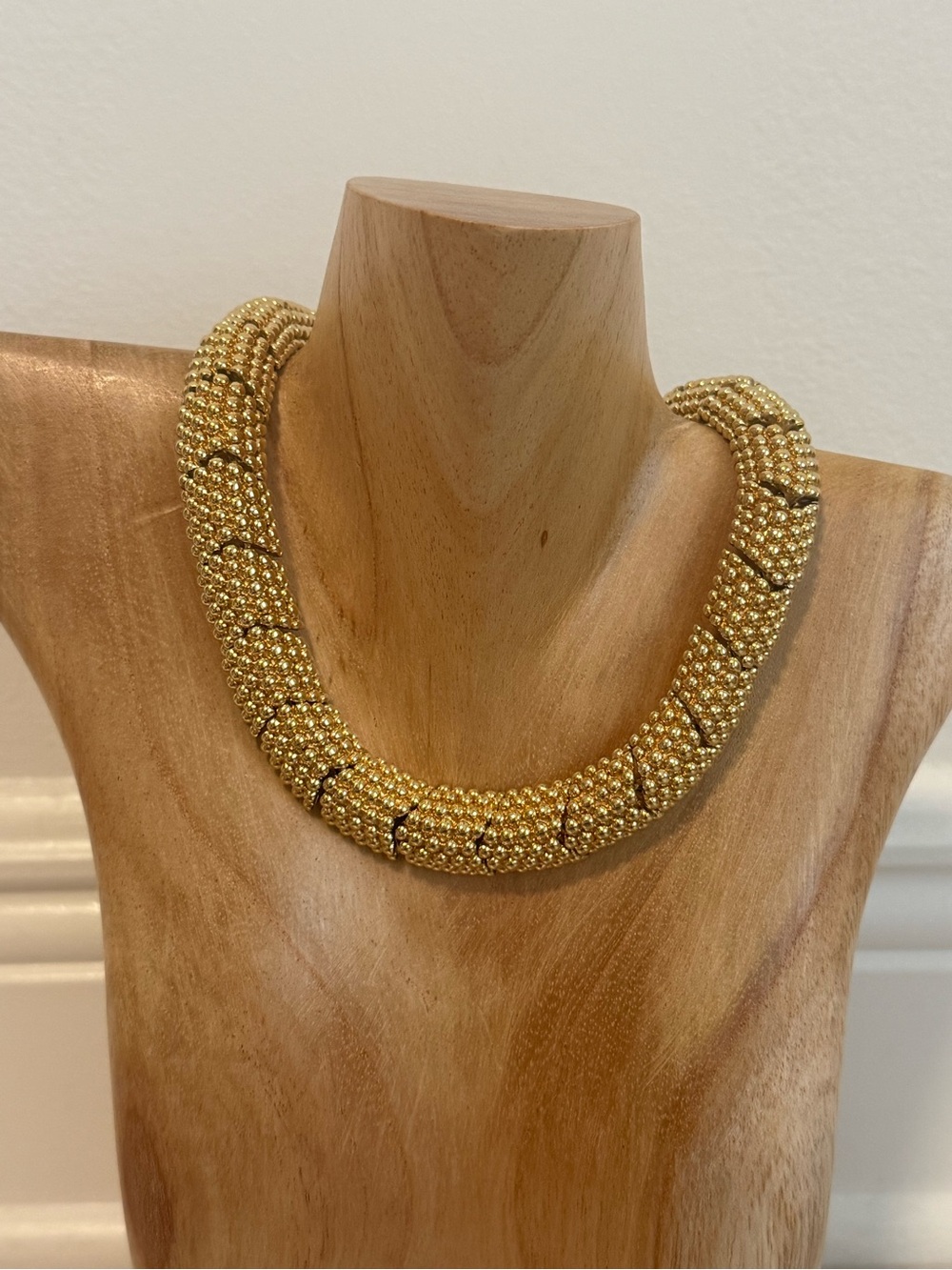 Carolee Gold Beaded Caviar Collar Necklace - Women Jewelry